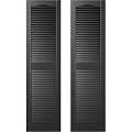 14.5"W x 48"H Builders Edge Shutters (Per Pair), 002 - Black