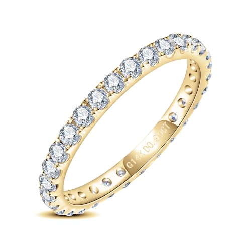 CADYNO Moissanite Eternity Band Ring