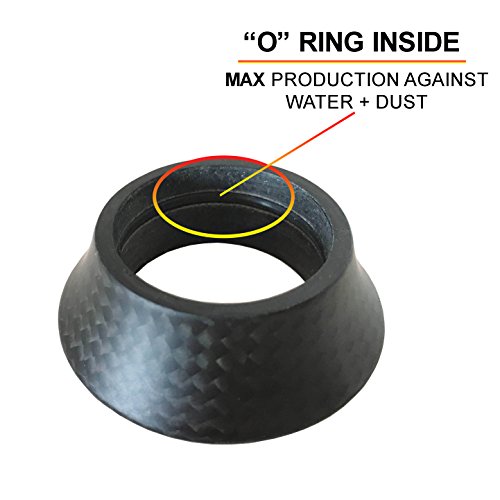 DEERU Bike Carbon Headset Washer MTB Bike, Road Bike, Carbon Cover Fork Taper Spacer -15 mm (Matte) - Thumbnail 2