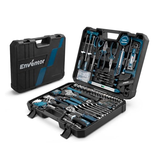 Enventor Cassetta Attrezzi Completa 280 Pezzi Blu, Set Attrezzi da