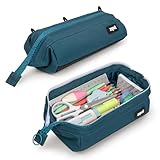 ZIPIT Lenny Pencil Case, Large Capacity Zipper Pouch for School, Stationery Bag for Teen Girls Boys and Adults, Teal