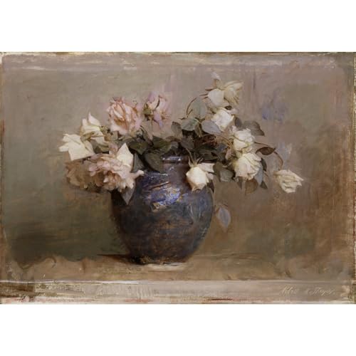Reproduction d'art Roses Abbott Handerson Thayer : grande toile roulée pour salon moderne