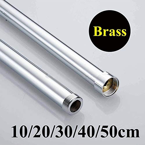 Barra de extensión de ducha de latón, tubo de extensión, cabezal de ducha de baño recto de mano, brazo de extensión, tubo extensor(50cm length)