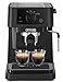 DeLonghi(デロンギ) De'Longhiエスプレッソメーカー スティローザ EC235J-BK カプチーノ ラテアート エスプレッソマシン ステンレス製ミルクフロッサー スタイリッシュ エントリーモデル [ブラック] ファミリー登録で3年保証
