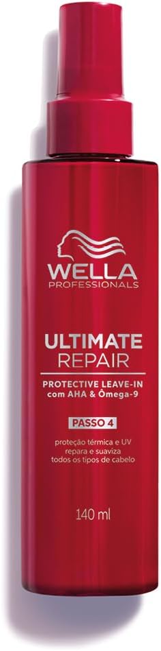 Wella Ultimate Repair Leave-In 140ml: Proteção Térmica Forte — Melhor para Cabelos Danificados e Secos