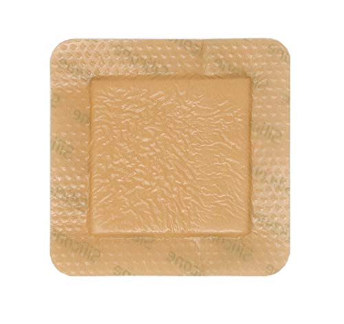 Medical Grade Premium Medsupply Silicone Bordered Foam Dressing. (6'' X 6'') Box Of 10 #TOP1