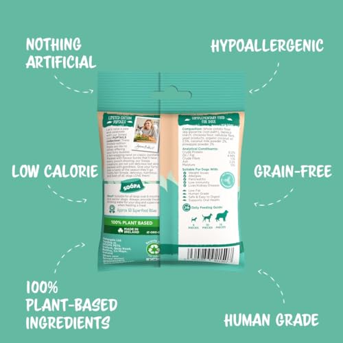 Soopa Paw-Na Colada Healthy Bites 10-Pack, Human-Grade, Grain-Free, Natural Dog Treats for Small Dogs Medium, Large, Puppy - Image 3