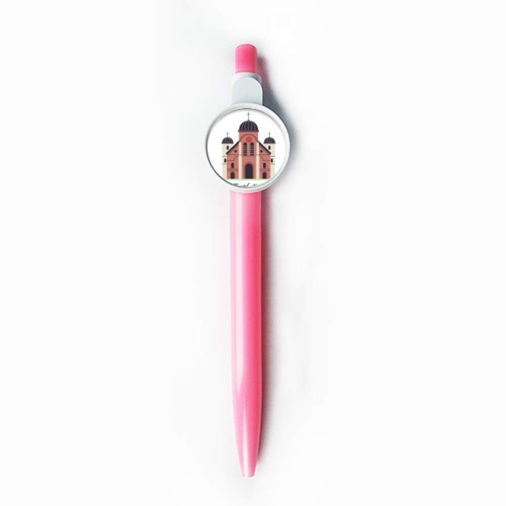 Stylo à bille rétractable pointe moyenne bleu graphisme Corée du Sud design ergonomique - 5