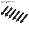PATIKIL Arrow Sticker 4 Inch, 6 Sheet Directional Sign PVC Adhesive Removable Floor Decal for Floor Wall Marking, Black #2