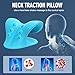 Neck Stretcher for Pain Relief, Neck and Shoulder Relaxer Cervical Traction Device Pillow for Muscle Relax and TMJ Pain Relief (Blue)