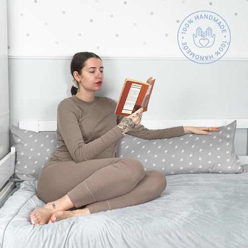 Totsy Baby Seitenschläferkissen 40 x 145 mit Bezug Baumwolle - Body Pillow Seitenschlafkissen...