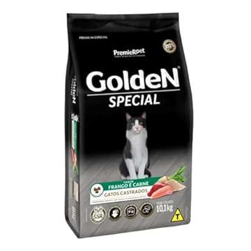 Ração Golden Special Gatos Castrados Frango e Carne 10.1kg