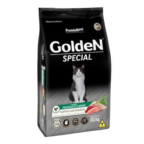 PremieR Pet Golden Special Ração Seca para Gatos Castrados Sabor Frango e Carne 10,1kg PremieR Pet Golden Special Ração Seca para Gatos Castrados Sabor Frango e Carne 10,1kg