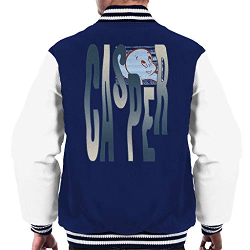 Veste Varsity Casper the Ghost pour homme style rétro streetwear spooky