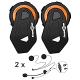 ★ Resistente al agua: el panel de botones es impermeable y protegido contra el sol, mientras que el diseño es duradero. Estos auriculares Bluetooth están diseñados específicamente para los motociclistas y pasajeros que quieren tener una comunicación inalámbrica clara y fiable durante la conducción