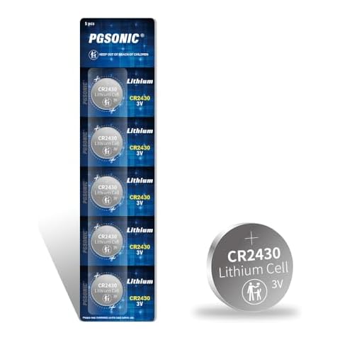 PGSONIC CR2430 3V Lithium Battery (5pcs) Cover