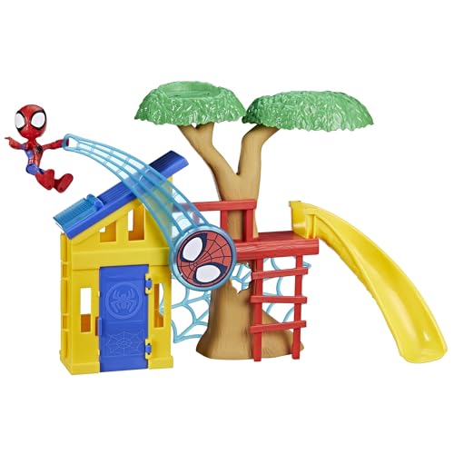 Spidey and his Amazing Friends Spidey Playground Playset, Includes 4-Inch Action Figure, Marvel Super Hero Toys for Kids 3 and Up by Hasbro - Used condition - US$17.25