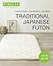 FULI Japanese Futon, Twin Size, White - Foldable Shikibuton Floor Bed - Medium Firm Quilted Cotton Sleeping Pad, Portable Roll-Up Japanese Floor Bed for Guests & Small Spaces
