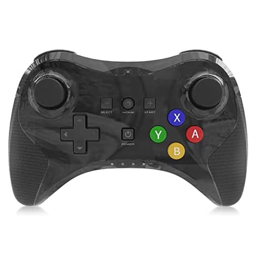 Pro Controller for Wii U, Bigaint Wireless Game Controller Bluetooth Gamepad Connected to Wii U Console Motor Vibration Function Dual Analog Joystick (Black)