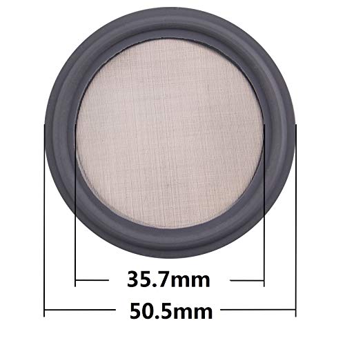 Image of DERNORD 1.5 inch FKM Sanitary Gasket w /Stainless Screen - Tri Clamp Clover (625 Mesh)