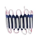 Lezalic 40コマ 24V タイヤ灯 細長 シャーシマーカー トラック LED ダウンライト 20コマ-2個セット サイドマーカー ランプ 作業灯 路肩灯 防水 40パネル連結 S25 (ブルー(20コマ×2))