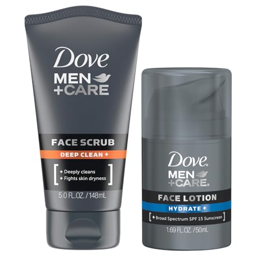 Dove Men+ Care Bundle – Hydrate+ SPF 15 & Deep Clean+ Face Scrub