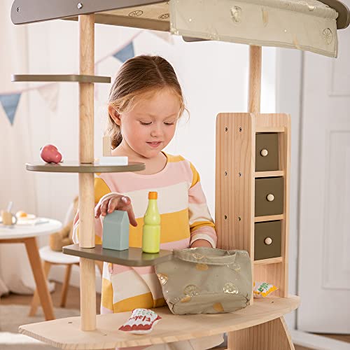 Foto von howa Kaufladen Marktstand Lucky aus Holz mit Markise und Tasche 47472