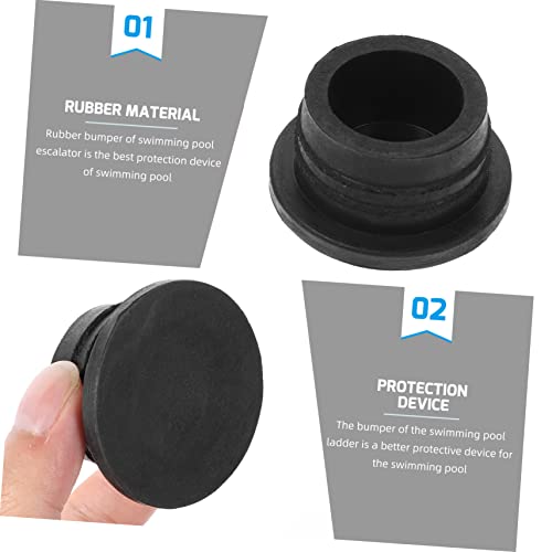Tapones de Goma para Escalera de Piscina 2 Pzas miniatura 3