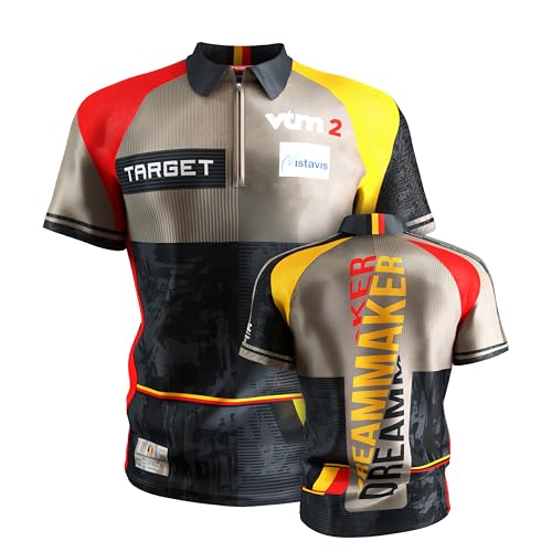 T-shirt de fléchettes respirant Target Darts Dimitri Van den Bergh pour jouer sans transpirer