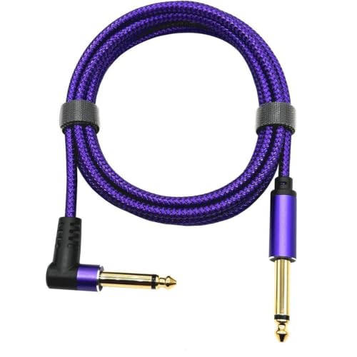 Cable de audio para guitarra eléctrica jack de 6,35 mm macho de alta fidelidad 5