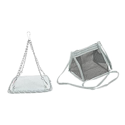 VICASKY 2pcs Pet Breathable Chinchilla Hedgehog Sling with Hammock for Small Animals Durable Easy to Clean Carrier for Hamsters Guinea Pigs and More