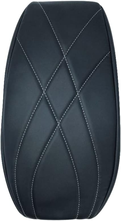 BestEvMod Center Console Armrest Pad Cover Compatible with Mustang Mach-E Mach e 2021 2022 2023 Interior Accessories Vegan Leather Protector OEM Style Thickened Cotton Lining (Black)