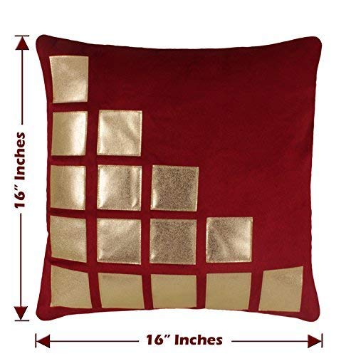 Solid Velvet Cushion Cover Standard Decoration Home Bedroom Set of 5 Pillowcase - Picture 14 of 15