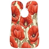 Photo Gallery cfpolar grembiule da barba da uomo, per tagliare la barba, per rasatura, antiaderente, con 2 ventose, regalo per papà, marito, fidanzato, papaveri rossi, fiori di papavero rosso, 28.5x45.2 in Photo Gallery cfpolar grembiule da barba da uomo, per tagliare la barba, per rasatura, antiaderente, con 2 ventose, regalo per papà, marito, fidanzato, papaveri rossi, fiori di papavero rosso, 28.5x45.2 in