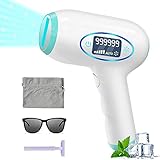 VANBAR IPL Geräte Haarentfernung mit Eiskühlung Funktion, Permanentes 999,999 Blitze Schmerzlose Laser Haarentfernungsgerät für Gesicht, Achselhöhlen, Arm, Rücken, Bikinizone und Beine
