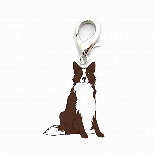 Preisvergleich Produktbild Jellbaby Damen Schlüsselanhänger, Elefanten-Highheel-Design, Taschenanhänger, Katzen-Autozubehör, mehrfarbig 23mm*25mm Border collie