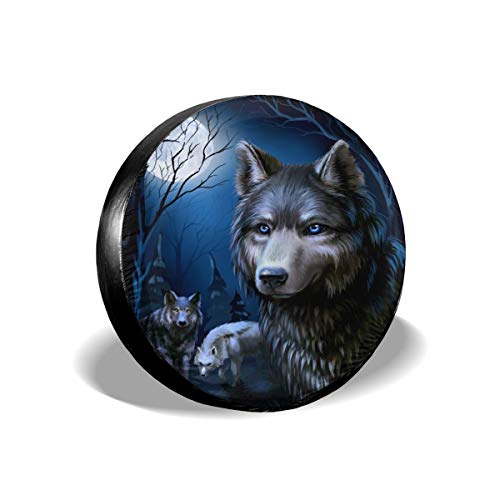 934 Lupi Copri Ruota di Scorta Impermeabile Ruota di Scorta Coperture della Durevole Copriruota per Auto Universale per RV Veicoli Car 15Inch