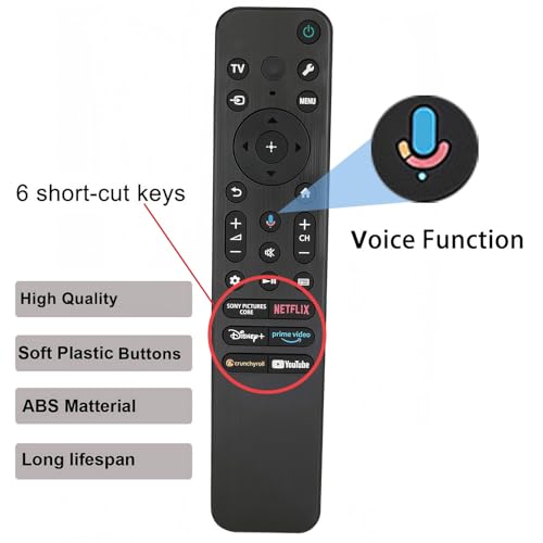 Voice RMF-TX920U Replacement Remote Control for Sony BRAVIA 7 8 Smart TV K-55XR70 K-65XR70 K-75XR70 K-85XR70 K-55XR80 K-77XR80 K-65XR80 K-55XR70 K-65XR70 K-75XR70 K-85XR70 by Kassionel - Used condition - Image 2