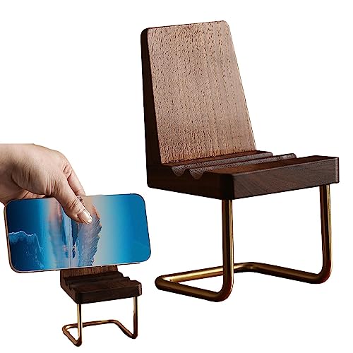 Cadeira titular do telefone celular para mesa - Suporte de telefone de mesa em forma de cadeira boni