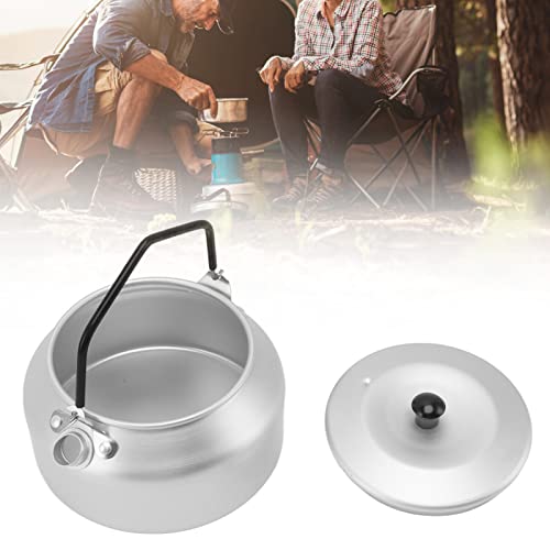 Zerodis Camping Kettle, High Protection Performance Camping Water Kettle Heat Insulation And Non Slip Silicone Cover Handle Camp Tea Pot Aluminum Alloy Tea Kettle #TOP2