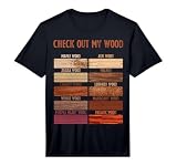 Mens Check Out My Wood Woodworking Carpenter Handyman Woodworkers Performance T-Shirt
