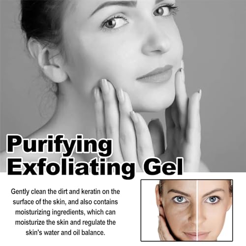 Face Scrub Exfoliating Face Scrub Instantly Reveals Skin Natural Glow, Face Exfoliating Gel for Women and Men, Removes Blackheads, Improves Dark Spots and Acne, Smoothes The Skin, Natural Formulation - Image 4