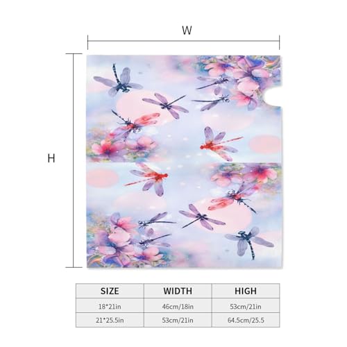 Image of Spring Flowers Dragonfly Mailbox Cover Magnetic Waterproof Mailbox Wraps Post Letter Box Decor 21x18 in