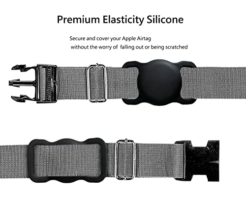 image for SWINCHO AirTag Dog Collar Holder [2 Pack] - Durable Apple AirTag Case 