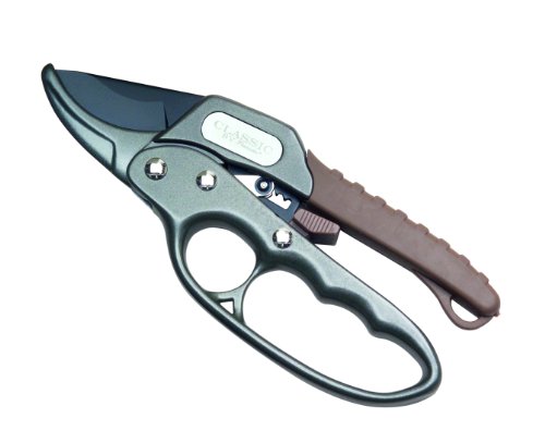 Flexrake CLA349 Classic 8-Inch Ratchet Pruner, 3/4-Inch Capacity