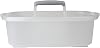 Casabella Plastic Multipurpose Cleaning Storage Caddy with Handle, 1.5-Gallon, Clear