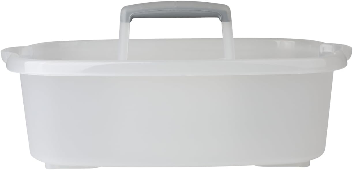 Casabella Storage Caddy with Handle, Clear, 1.5 Gallon, 1.5-Gallon