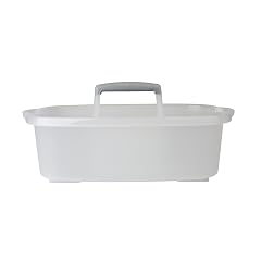 Casabella Plastic Multipurpose Cleaning Storage Caddy with Handle 1 5-Gallon Clear