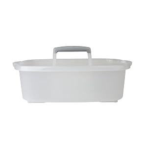 Casabella Plastic Multipurpose Cleaning Storage Caddy with Handle 1 5-Gallon Clear