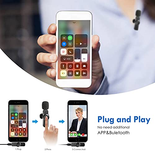 Looyuan Plug-Play Wireless Lapel Lavalier Microphone Noise Cancellation Clip-On Mini Mic For Recording Microfone Youtube Facebook Live Stream Tiktok Vlog #TOP1